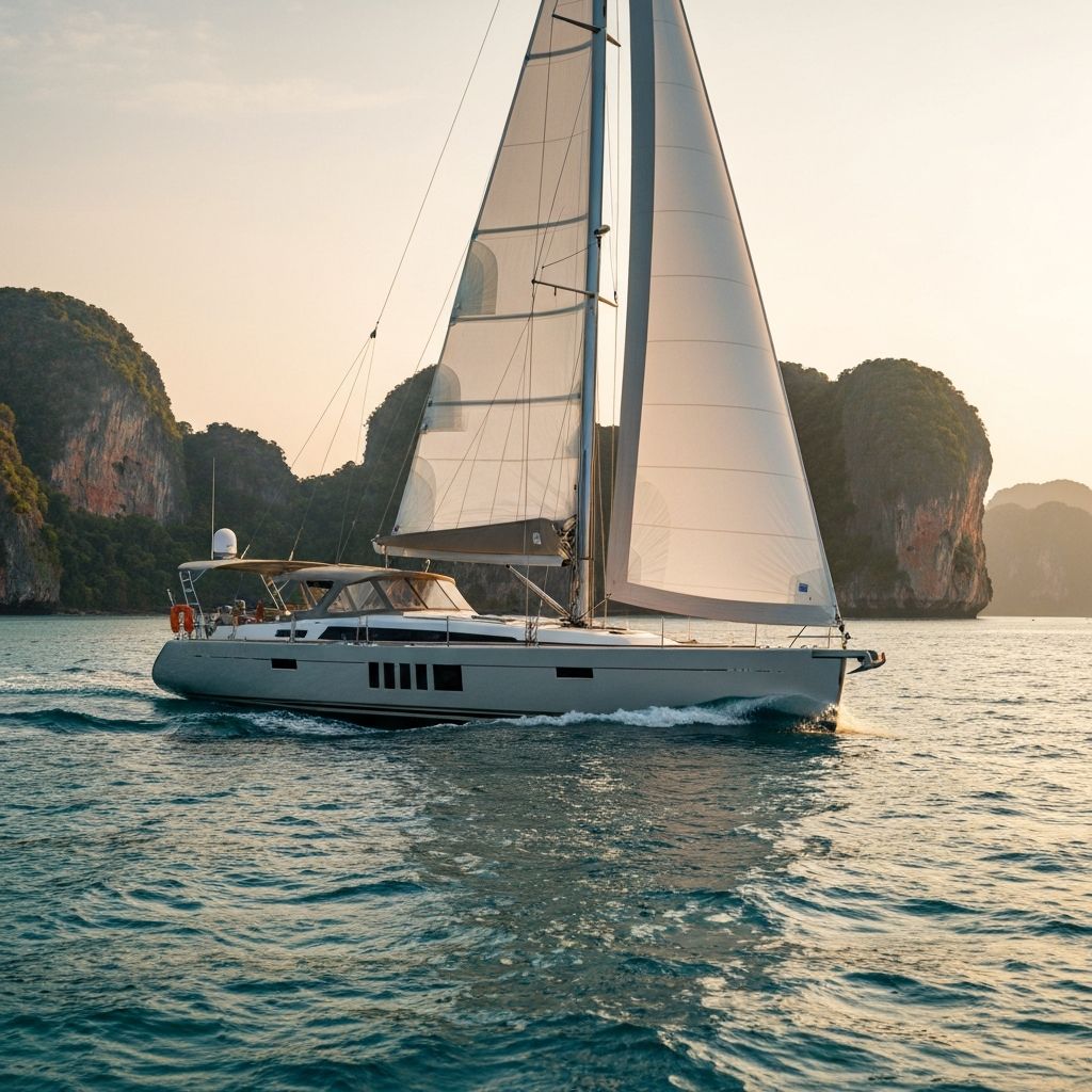 Bareboat sailing on the Andaman Sea